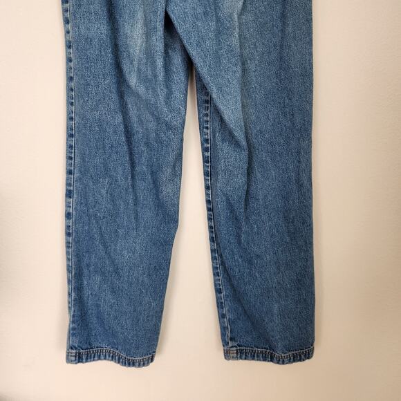 Vintage LA Blues High Waisted Button Fly Wide Leg Jeans 2 - Picture 11 of 12